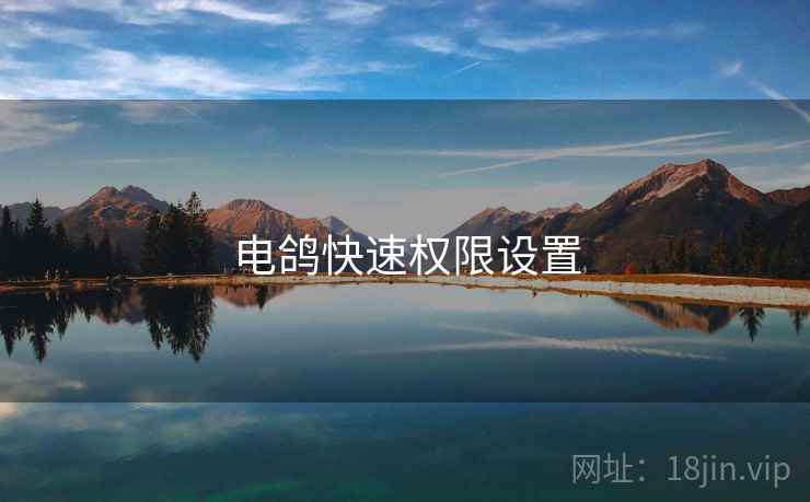 电鸽快速权限设置 电鸽快速权限设置