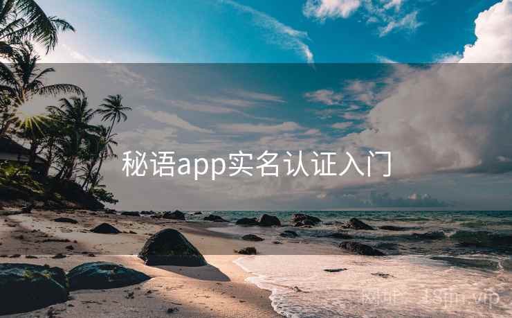 秘语app实名认证入门