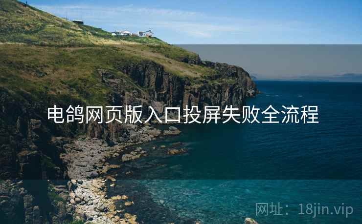 电鸽网页版入口投屏失败全流程
