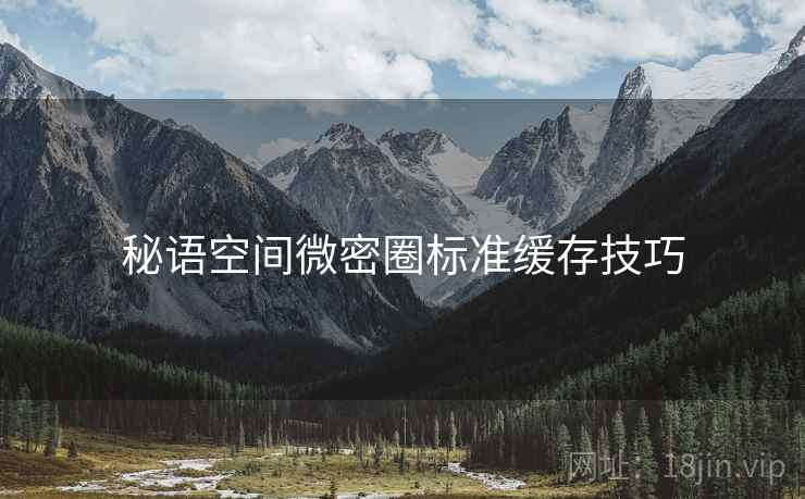 秘语空间微密圈标准缓存技巧