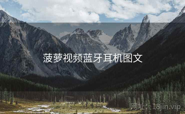 菠萝视频蓝牙耳机图文