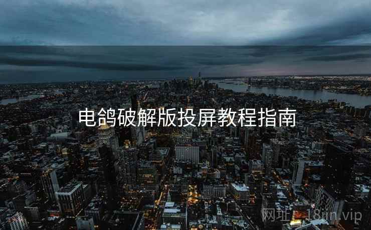 电鸽破解版投屏教程指南