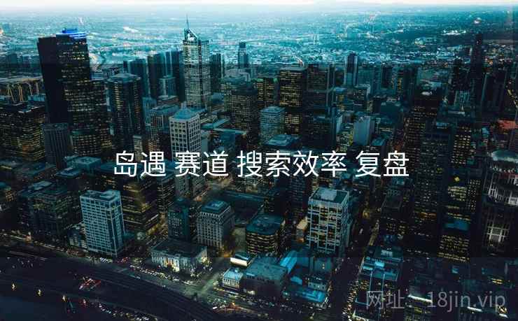 岛遇 赛道 搜索效率 复盘