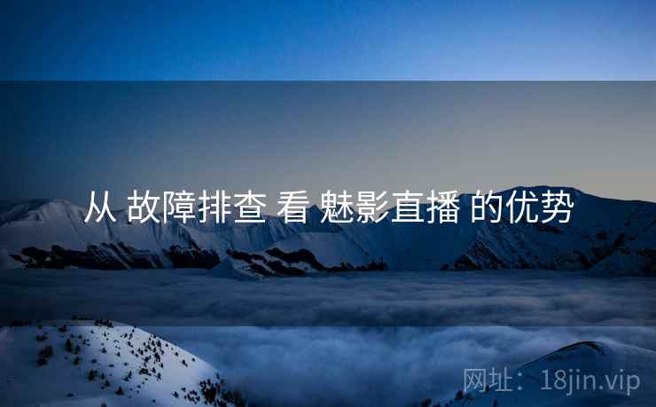 从 故障排查 看 魅影直播 的优势